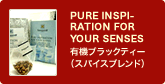 PURE INSPIRATION FOR YOUR�@SENSES �L�@�u���b�N�e�B�[�i�X�p�C�X�u�����h�j